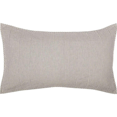 Hatteras Seersucker Blue Ticking Stripe King Sham 21x37 VHC Brands - The Fox Decor
